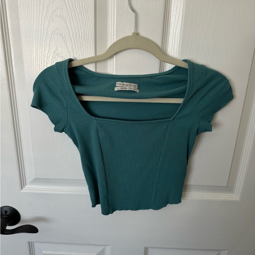 Urban Outfitter Square Neck Ribbed T-Shirt